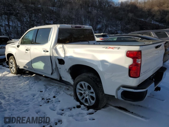 2023 Chevrolet Silverado 1500 LTZ with VIN 3GCUDGE83PG349351, listed as a Copart auction lot 42581085 with 25,034 mi miles and Salvage Title. Bid and sale history available at carsss.com. Image 2.
