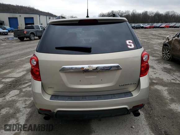2012 Chevrolet Equinox LT w/2LT with VIN 2GNFLNE54C6257510, listed as a Copart auction lot 84190484 with 135,689 mi miles and Salvage Title. Bid and sale history available at carsss.com. Image 6.