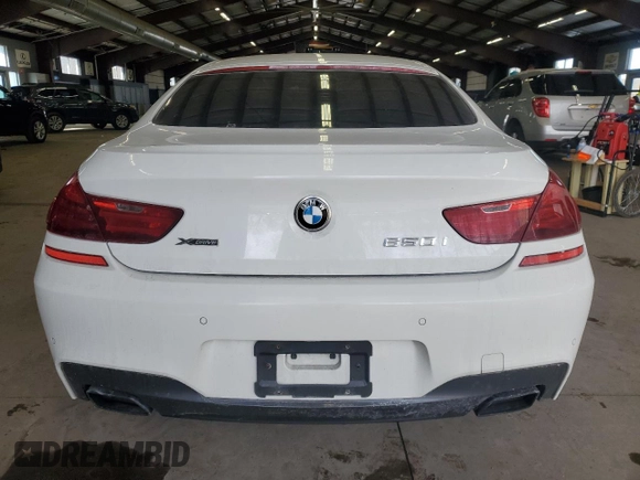 2015 BMW 6 Series 650i xDrive with VIN WBA6B4C54FD761440, listed as a Copart auction lot 45851515 with 64,060 mi miles and Salvage Title. Bid and sale history available at DreamBid. Image 6.