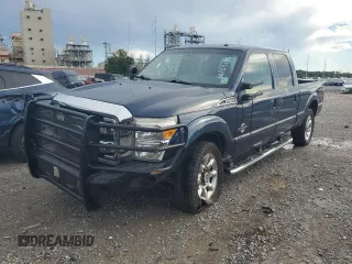 2015 Ford F-250 Lariat with VIN 1FT7W2BT9FEB30158, listed as a Copart auction lot 60708155 with 206,125 mi miles and Salvage title. Bid and sale history available at DreamBid. Image 1.