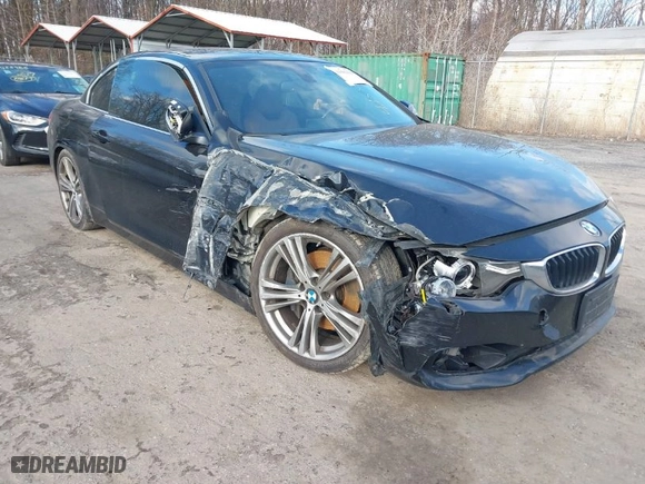 2016 BMW 4 Series 428i with VIN WBA3V7C50G5A24827, listed as a IAAI auction lot 41582906 with 90,161 mi miles. Bid and sale history available at carsss.com. Image 1.