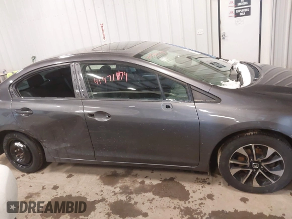 2014 Honda Civic Sedan EX with VIN 2HGFB2F82EH517298, listed as a IAAI auction lot 41971174 with 131,451 mi miles. Bid and sale history available at carsss.com. Image 14.