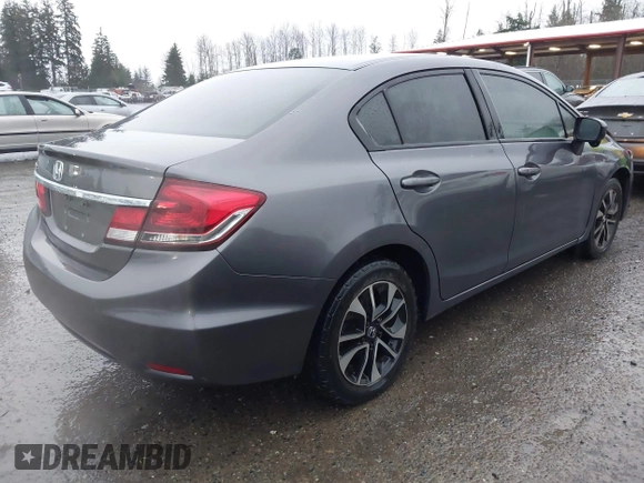 2014 Honda Civic Sedan EX with VIN 2HGFB2F82EH532528, listed as a IAAI auction lot 41129996 with 80,840 mi miles. Bid and sale history available at carsss.com. Image 4.