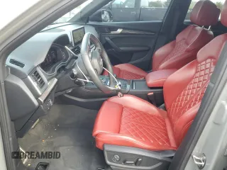 2020 Audi SQ5 Premium Plus with VIN WA1B4AFY4L2013451, listed as a Copart auction lot 52590665 with 33,551 mi miles and Salvage Title. Bid and sale history available at carsss.com. Image 7.