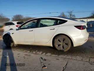 2023 Tesla Model 3 with VIN 5YJ3E1EA8PF548135, listed as a Copart auction lot 88732625 with 33,232 mi miles and Salvage Title. Bid and sale history available at DreamBid. Image 2.