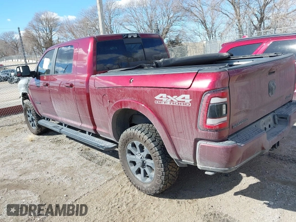 2021 Ram 2500 Laramie with VIN 3C6UR5NL1MG650746, listed as a IAAI auction lot 41676556 with Not Provided miles. Bid and sale history available at carsss.com. Image 3.
