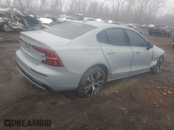 2024 Volvo S60 Core Dark Theme with VIN 7JRL12TK0RG282777, listed as a Copart auction lot 49645725 with 35,027 mi miles and Salvage title. Bid and sale history available at DreamBid. Image 3.