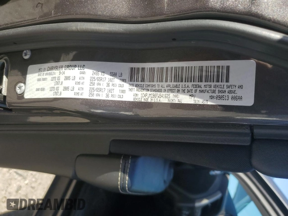 2015 Jeep Cherokee Latitude with VIN 1C4PJMCB6FW541625, listed as a Copart auction lot 54527515 with 120,997 mi miles and Salvage Title. Bid and sale history available at carsss.com. Image 14.