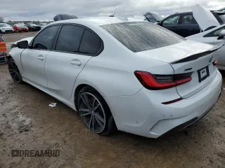 2021 BMW 3 Series M340i xDrive with VIN 3MW5U9J08M8B49696, listed as a Copart auction lot 81893474 with 0 mi miles and Salvage Title. Bid and sale history available at carsss.com. Image 2.