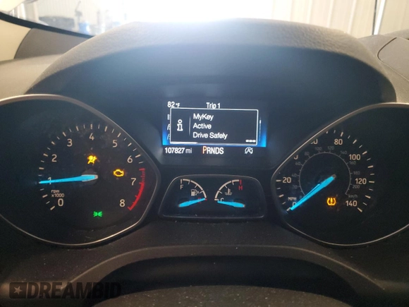 2017 Ford Escape SE with VIN 1FMCU0GD4HUB94686, listed as a Copart auction lot 52908105 with 107,827 mi miles and Clean Title. Bid and sale history available at carsss.com. Image 9.