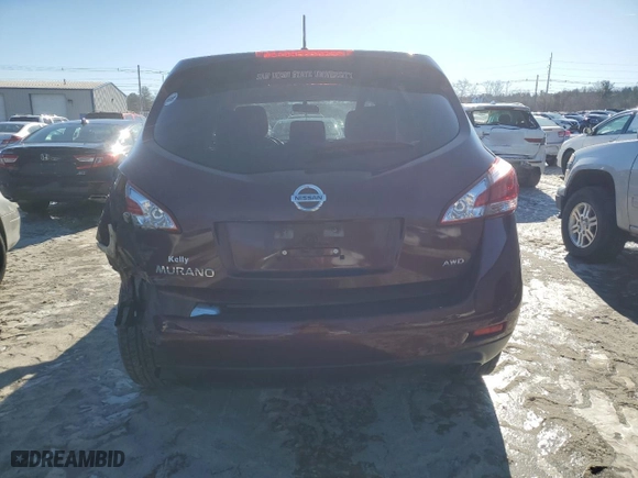 2012 Nissan Murano LE with VIN JN8AZ1MW8CW239851, listed as a Copart auction lot 43124005 with 152,165 mi miles and Clean Title. Bid and sale history available at carsss.com. Image 6.