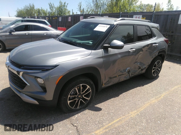 2025 Chevrolet TrailBlazer LT with VIN KL79MPSP1SB126354, listed as a IAAI auction lot 42153879 with 4,810 mi miles and . Bid and sale history available at DreamBid. Image 18.