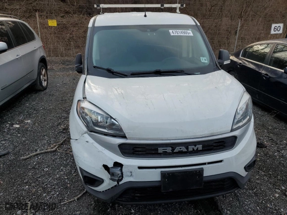 2022 Ram ProMaster City Cargo Van Tradesman with VIN ZFBHRFAB6N6Y19274, listed as a Copart auction lot 47014905 with 42,585 mi miles and Salvage Title. Bid and sale history available at carsss.com. Image 5.