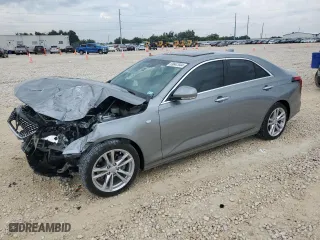 2023 Cadillac CT4 Luxury with VIN 1G6DJ5RKXP0124502, listed as a Copart auction lot 69847944 with 15,092 mi miles and Salvage Title. Bid and sale history available at carsss.com. Image 1.
