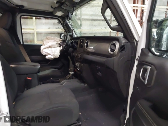 2021 Jeep Wrangler Unlimited Sahara with VIN 1C4HJXEG2MW655357, listed as a IAAI auction lot 41724695 with 37,644 mi miles and . Bid and sale history available at DreamBid. Image 5.