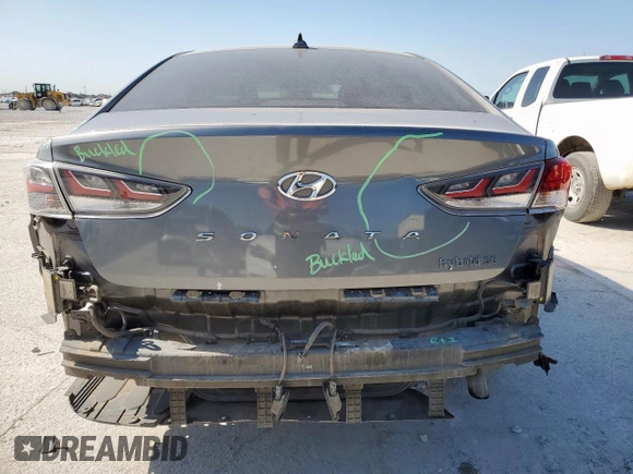2018 Hyundai Sonata SE with VIN KMHE24L32JA079692, listed as a Copart auction lot 52740095 with 100,320 mi miles and Salvage Title. Bid and sale history available at DreamBid. Image 6.