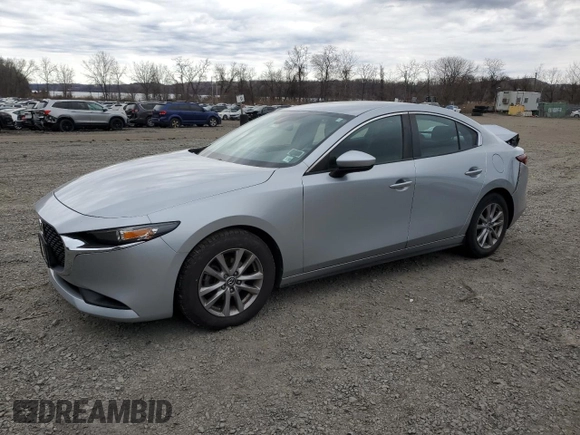 2019 Mazda 3 z VIN 3MZBPABL1KM113129, wystawiony jako Copart lot #48610145 z przebiegiem Nie podano mil oraz Szkoda całkowita • Salvage title. Historia ofert i sprzedaży dostępna na DreamBid. Obrazek 1.