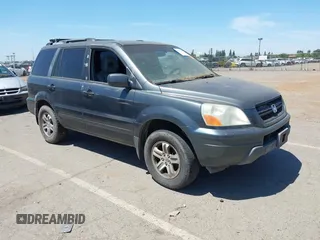 2005 Honda Pilot EX-L z VIN 2HKYF18515H546209, wystawiony jako IAAI lot #42232760 z przebiegiem Nie podano mil oraz . Historia ofert i sprzedaży dostępna na DreamBid. Obrazek 1.