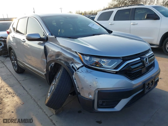 2022 Honda CR-V EX-L with VIN 5J6RW1H87NA015421, listed as a IAAI auction lot 41524908 with 18,020 mi miles. Bid and sale history available at carsss.com. Image 1.