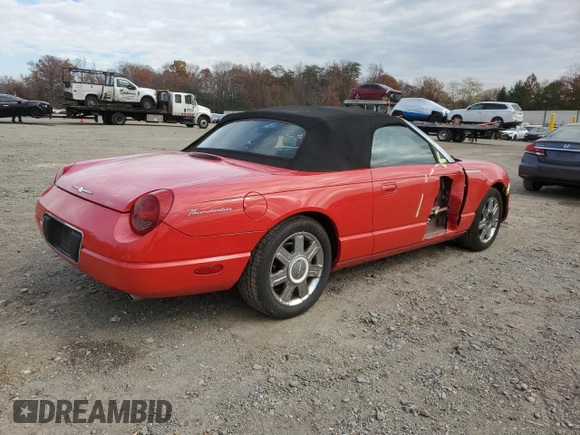 2005 Ford Thunderbird Deluxe z VIN 1FAHP60A05Y102875, wystawiony jako Copart lot #81070624 z przebiegiem 84 260 mil mil oraz Szkoda całkowita • Salvage title. Historia ofert i sprzedaży dostępna na DreamBid. Obrazek 3.