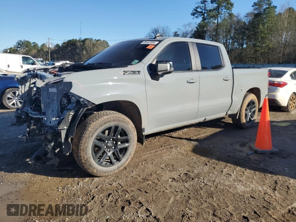 2024 Chevrolet Silverado 1500 RST with VIN 1GCUDEE80RZ374893, listed as a Copart auction lot 46840995 with 12,736 mi miles and Salvage Title. Bid and sale history available at carsss.com. Image 1.
