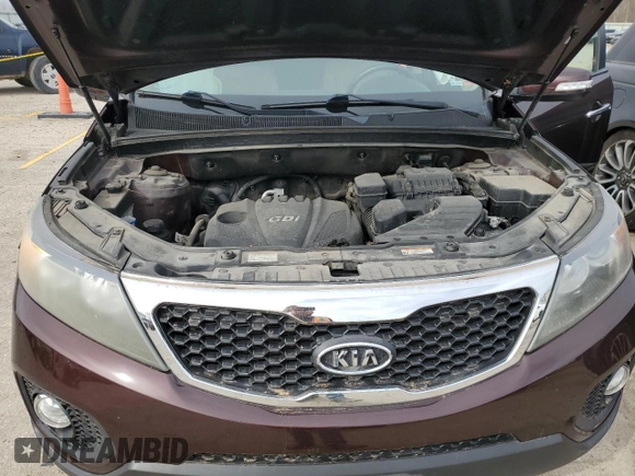 2012 Kia Sorento LX with VIN 5XYKTDA6XCG219069, listed as a Copart auction lot 49392005 with 95,658 mi miles and Salvage Title. Bid and sale history available at DreamBid. Image 11.