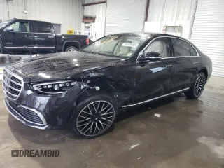 2021 Mercedes-Benz S 580 with VIN W1K6G7GB2MA045758, listed as a Copart auction lot 51275465 with 23,607 mi miles and Salvage Title. Bid and sale history available at DreamBid. Image 1.