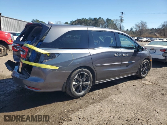 2023 Honda Odyssey Elite с VIN 5FNRL6H9XPB044166, выставлен на аукционе Copart как лот 44272345 с пробегом Не указан миль и Списание • Salvage title. История ставок и продаж доступна на DreamBid. Изображение 3.