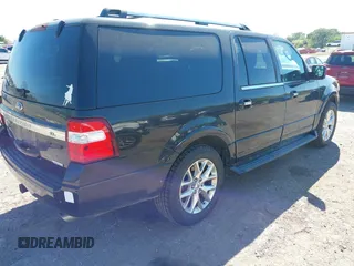 2015 Ford Expedition Max Limited with VIN 1FMJK2AT1FEF07080, listed as a IAAI auction lot 41833188 with 158,618 mi miles and . Bid and sale history available at DreamBid. Image 4.