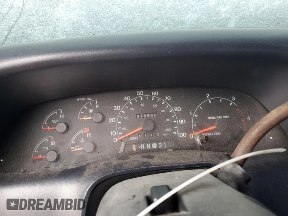 2000 Ford F-350 XL z VIN 1FTSW31F6YEB94351, wystawiony jako Copart lot #45053895 z przebiegiem 378 660 mil mil oraz Szkoda całkowita • Salvage title. Historia ofert i sprzedaży dostępna na DreamBid. Obrazek 9.