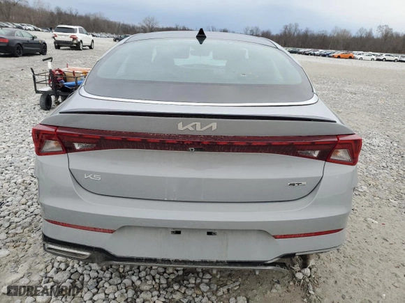 2024 Kia K5 GT-Line with VIN 5XXG64J25RG230942, listed as a Copart auction lot 47186665 with 0 mi miles and Salvage Title. Bid and sale history available at carsss.com. Image 6.