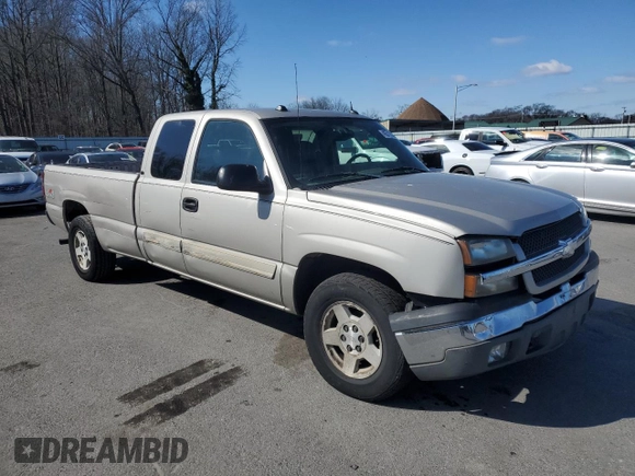 2004 Chevrolet Silverado 1500 Z71 with VIN 1GCEK19T94E356779, listed as a Copart auction lot 45317035 with 200,507 mi miles and Salvage Title. Bid and sale history available at DreamBid. Image 4.
