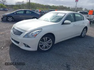 2011 Infiniti G37 Sedan Journey with VIN JN1CV6AP3BM505851, listed as a IAAI auction lot 42072092 with 27,346 mi miles. Bid and sale history available at carsss.com. Image 2.