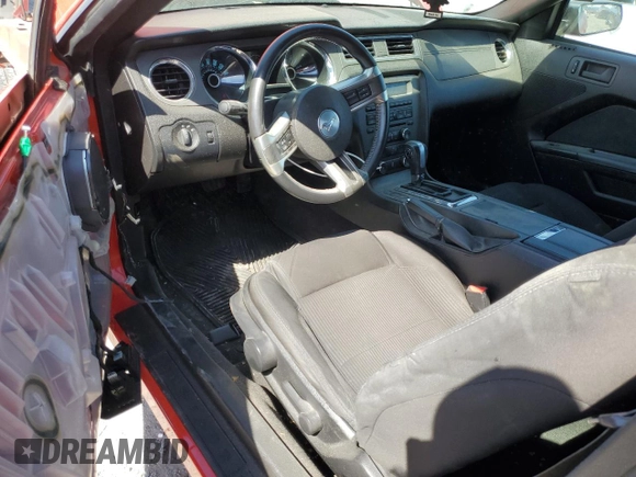 2013 Ford Mustang V6 with VIN 1ZVBP8EM2D5203895, listed as a Copart auction lot 55858695 with 110,219 mi miles and Salvage title. Bid and sale history available at DreamBid. Image 8.