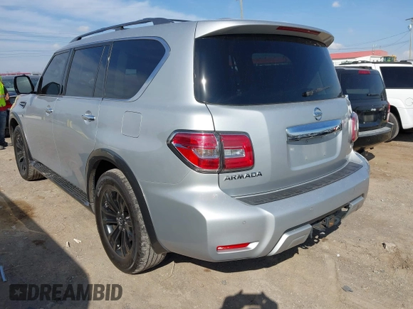 2017 Nissan Armada SV with VIN JN8AY2NC3H9509328, listed as a IAAI auction lot 41780445 with 165,625 mi miles and . Bid and sale history available at DreamBid. Image 3.