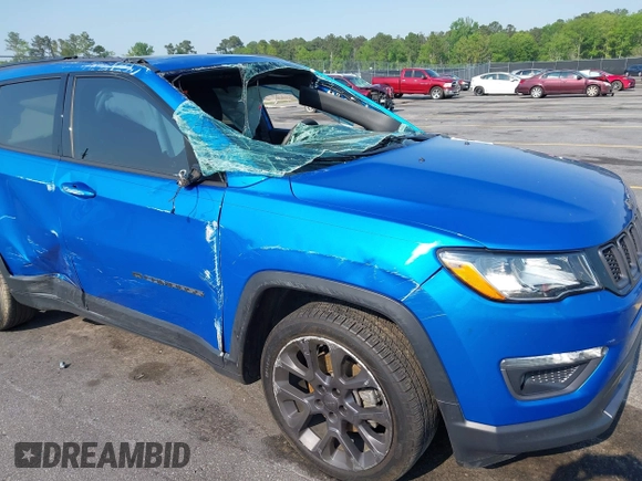 2021 Jeep Compass 80th Anniversary with VIN 3C4NJCEB3MT531703, listed as a IAAI auction lot 42006349 with 73,876 mi miles and . Bid and sale history available at carsss.com. Image 14.
