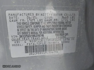 2021 Nissan Kicks SR with VIN 3N1CP5DV1ML516746, listed as a IAAI auction lot 41568609 with 63,046 mi miles. Bid and sale history available at carsss.com. Image 9.