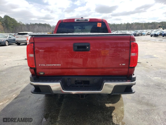 2021 Chevrolet Colorado 2WD Work Truck with VIN 1GCGSBEN8M1214842, listed as a Copart auction lot 49068625 with 70,811 mi miles and Salvage Title. Bid and sale history available at carsss.com. Image 6.