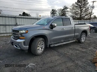 2019 Chevrolet Silverado 1500 LTZ with VIN 1GCRYGED4KZ282341, listed as a Copart auction lot 87310784 with 60,814 mi miles and Salvage Title. Bid and sale history available at DreamBid. Image 1.