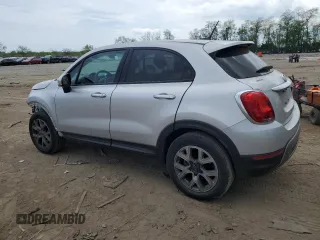 2017 FIAT 500X Trekking with VIN ZFBCFYCB3HP606695, listed as a Copart auction lot 54681115 with 59,346 mi miles and Salvage title. Bid and sale history available at DreamBid. Image 2.
