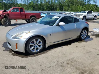 2004 Nissan 350Z Touring with VIN JN1AZ34D24T163720, listed as a Copart auction lot 57777675 with 148,628 mi miles and Salvage title. Bid and sale history available at DreamBid. Image 1.