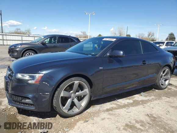 2015 Audi A5 Premium Plus z VIN WAUMFAFRXFA051680, wystawiony jako Copart lot #50216605 z przebiegiem 106 948 mil mil oraz Szkoda całkowita • Salvage title. Historia ofert i sprzedaży dostępna na DreamBid. Obrazek 1.