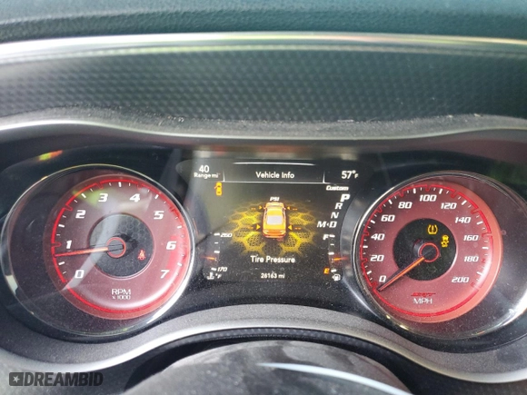 2017 Dodge Charger SRT Hellcat with VIN 2C3CDXL99HH539572, listed as a Copart auction lot 41608365 with 26,163 mi miles and Salvage Title. Bid and sale history available at carsss.com. Image 9.