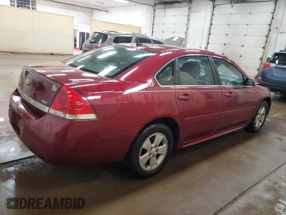 2009 Chevrolet Impala LT with VIN 2G1WT57K091236907, listed as a Copart auction lot 54428995 with 146,547 mi miles and Clean Title. Bid and sale history available at DreamBid. Image 3.