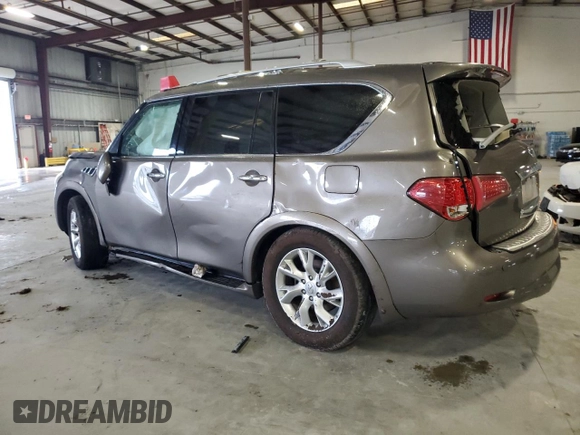 2013 Infiniti QX56 with VIN JN8AZ2NC4D9330416, listed as a Copart auction lot 70080304 with 0 mi miles and Salvage Title. Bid and sale history available at carsss.com. Image 2.