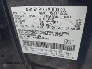 2006 Ford F-150 XLT with VIN 1FTPX14566KB89952, listed as a IAAI auction lot 41794251 with 111,308 mi miles. Bid and sale history available at carsss.com. Image 9.
