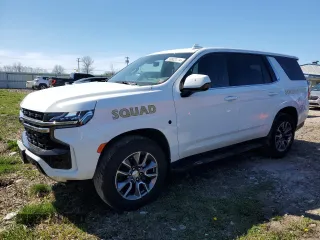 2023 Chevrolet Tahoe Commercial z VIN 1GNSKLED0PR258497, wystawiony jako Copart lot #50803474 z przebiegiem Nie podano mil oraz Nie do naprawy • Non repairable. Historia ofert i sprzedaży dostępna na DreamBid. Obrazek 1.
