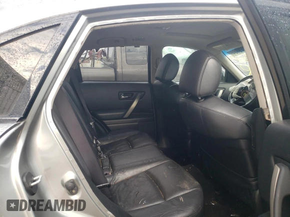 2006 Infiniti FX35 with VIN JNRAS08W36X203360, listed as a Copart auction lot 50279784 with 0 mi miles and Salvage Title. Bid and sale history available at carsss.com. Image 10.