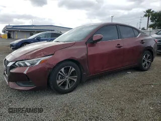 2021 Nissan Sentra SV with VIN 3N1AB8CV2MY203846, listed as a Copart auction lot 53878675 with 59,078 mi miles and Clean Title. Bid and sale history available at carsss.com. Image 1.