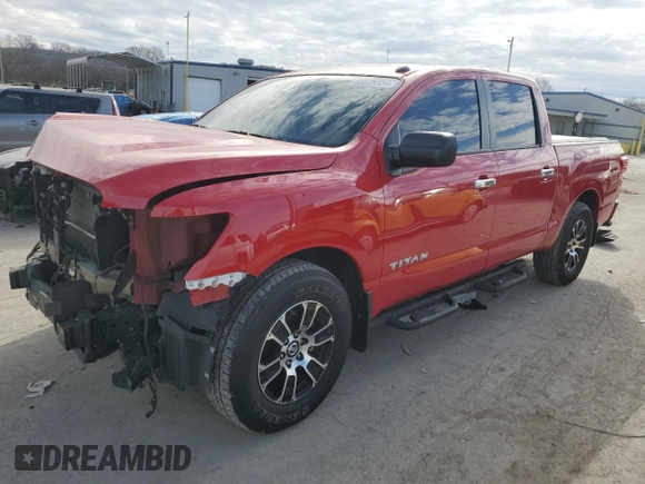 2021 Nissan Titan SV with VIN 1N6AA1EF7MN529875, listed as a Copart auction lot 85896334 with 39,815 mi miles and Clean title. Bid and sale history available at DreamBid. Image 1.